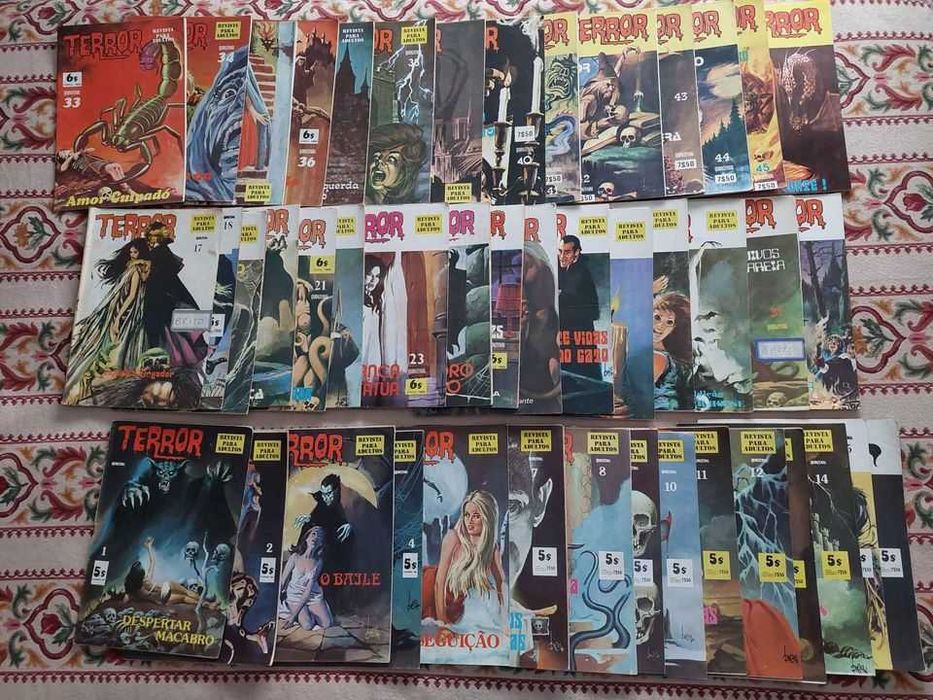Colecção TERROR quase completa BANDA DESENHADA A.P.R.