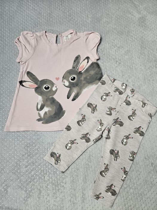 Komplet bluzka i legginsy H&M rozmiar 68