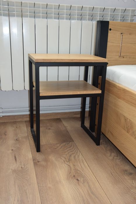 Łużko dębowe loft