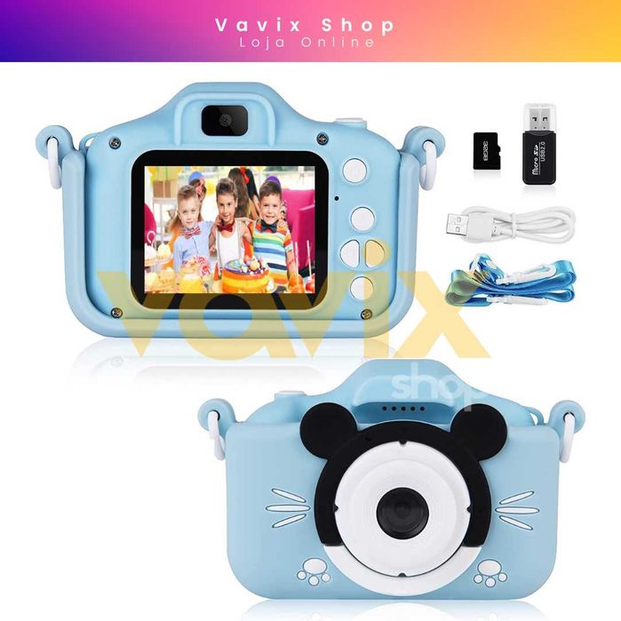 Câmara Digital Infantil com Ecrã de 2,0" HD