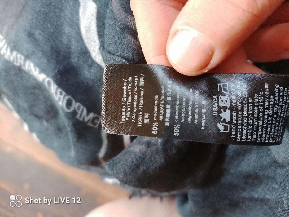 Chusta cienka Emporio Armani xxl