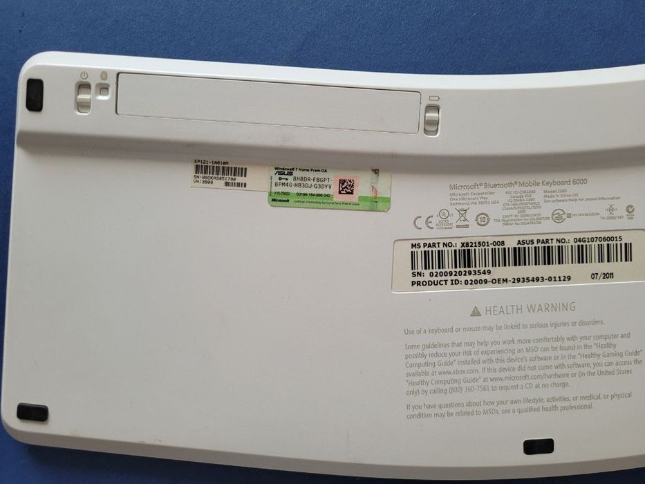 Бездротова блютуз клавіатура Asus