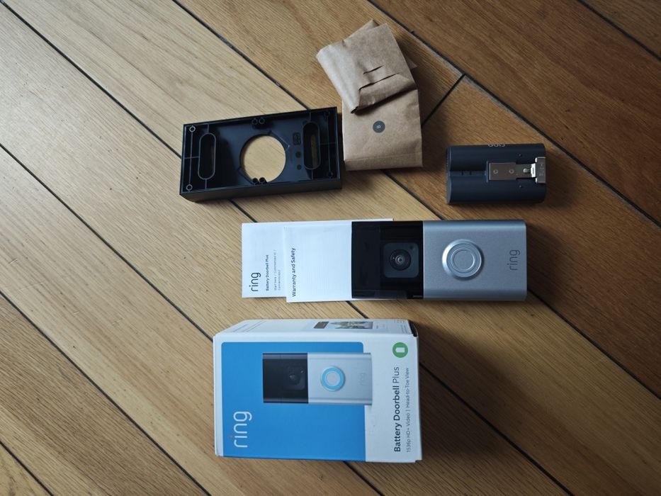 Ring doorbell plus dzwonek bezprzewodowy Wi-Fi kamera baterie