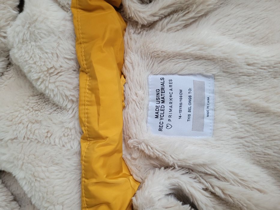 Kurtka dziewczęca parka zimowa primark r. 166