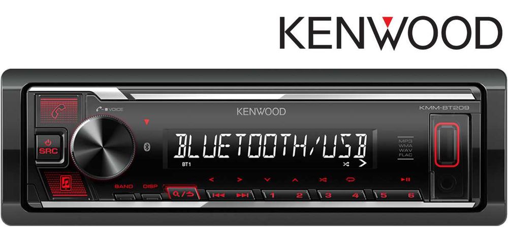 Auto Rádios Kenwood com 1 ou 2 DIN 6.8" Android Auto, CarPlay, USB, Bluetooth