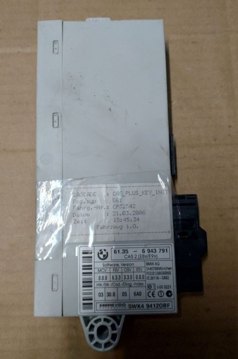 BMW K75 Modul Sterownik ABS Modul CAS BMW E60