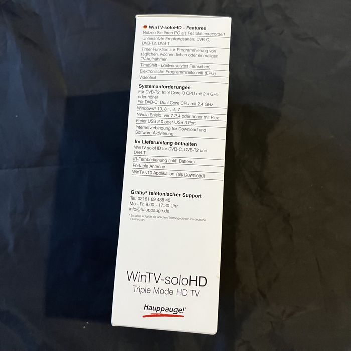 Тюнер ТВ Hauppauge WinTV-SoloHD model 01589