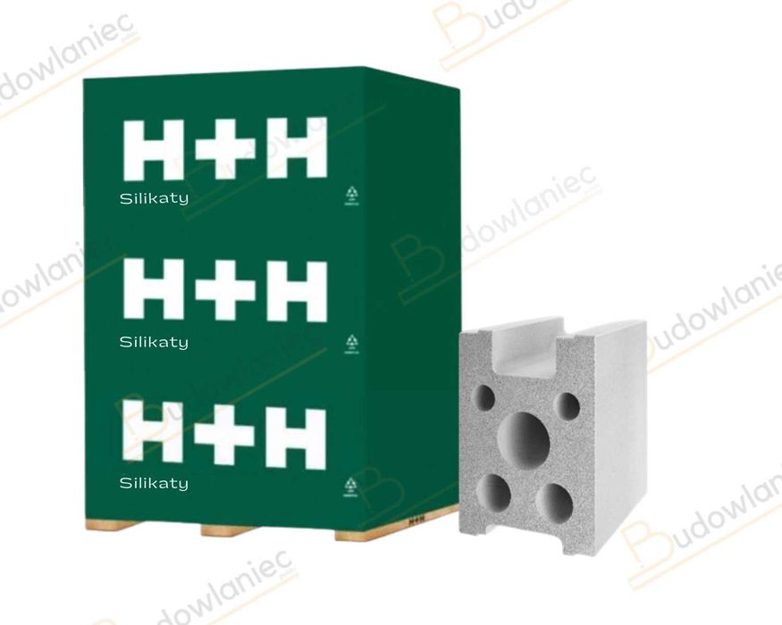 Cegła wapienno piaskowa Silikat H+H N18, 25X18X22 kl.15 + dost Wrocław