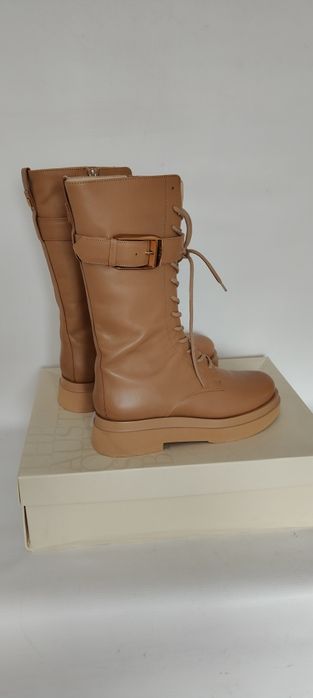 NOWE botki kozaki damskie skórzane ocieplane Högl Debbie rozmiar 40