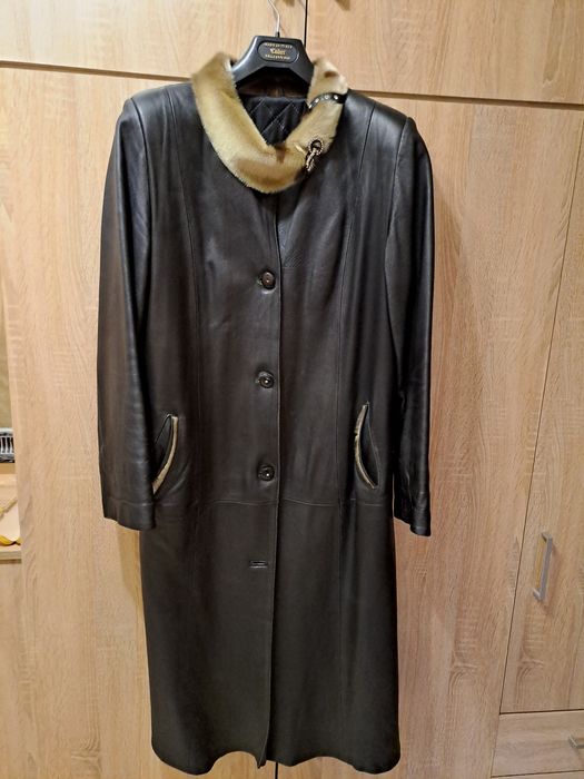 Продам  плащ пальто кожане
