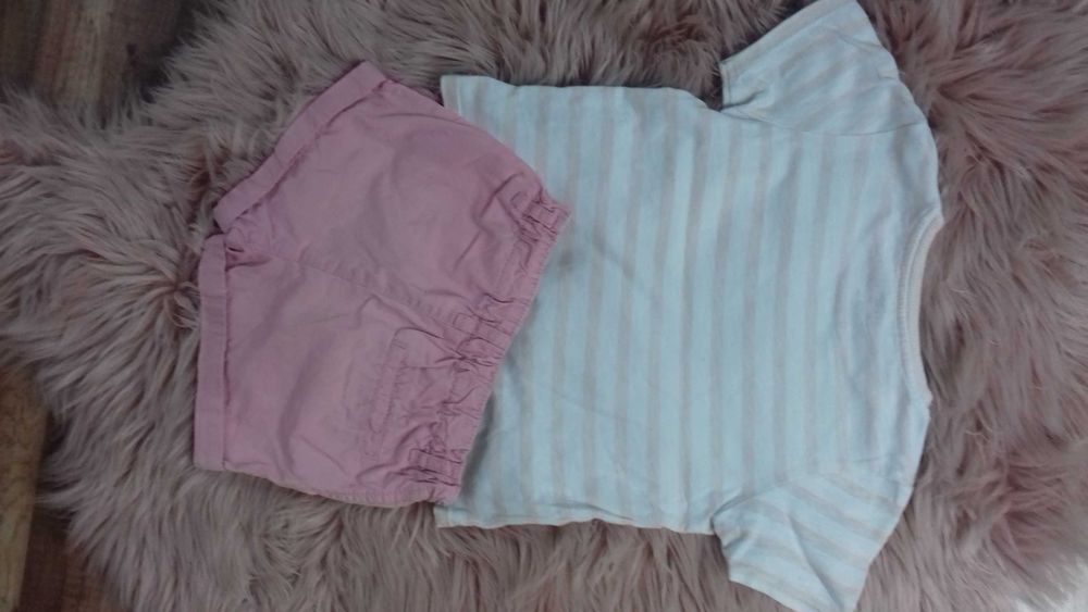 koszulka 98-104 Reserved t-shirt+spodenki H&M 86 dziewczynka