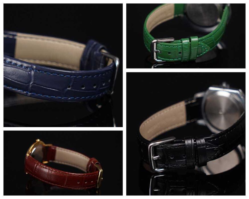 Шкіряний ремінець для годинника. Браслет 10 12 14 16 18 20 22 24 мм