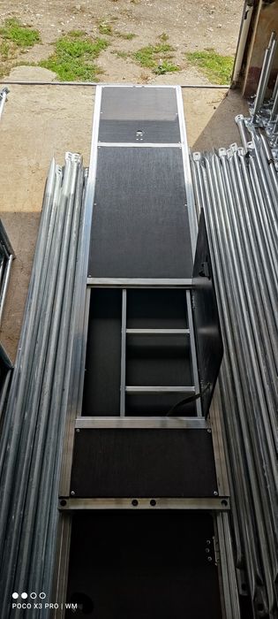 Rusztowanie elewacyjne ramowe  100m2 15x6.4 nowe z certyfikatem