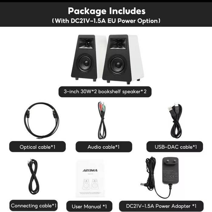 Колонки акустика Aiyima s30 для компьютера телевизора