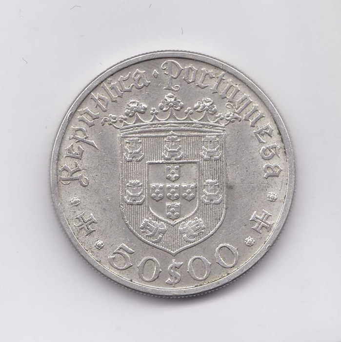 moeda de prata 50 escudos 1968 Pedro Alves Cabral