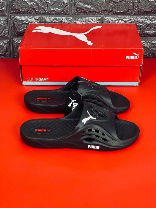 Шлепанцы мужские 693 грн  Шлепки Puma мужские Dark Black/  Супер распродажа! Шлепанцы Пума / черные мужские тапки на лето