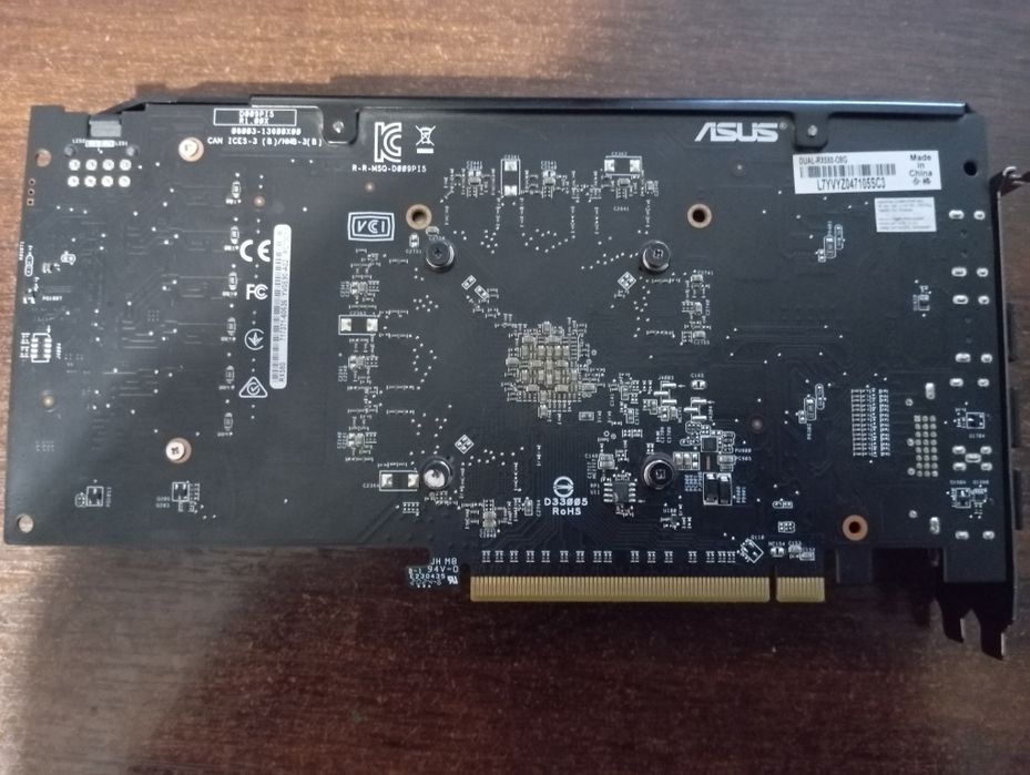 Видеокарта Asus dual RX 580 8GB - Рабочая, год производства 2020