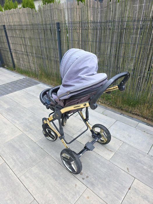 Wózek Junama Diamond czarno-złoty