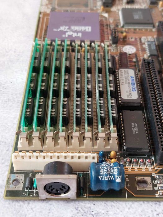 Intel i486 DX 50 + płyta główna SIS 85C460 + 8 MB RAM | Retro PC 486