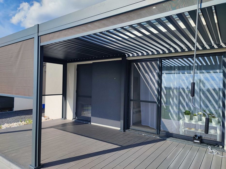 Pergola Ogrodowa Aluminiowa 3x6 Zadaszenie Tarasu Lamele