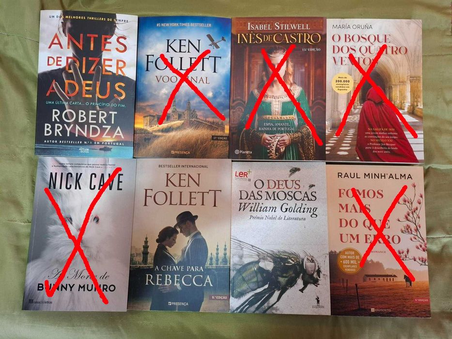 Vários livros, vários autores 8 a 9 EUR