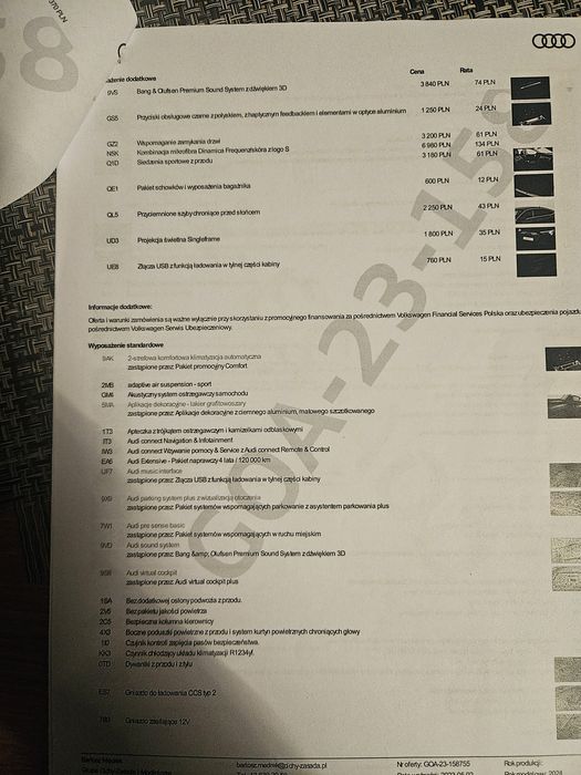 Audi Q8 Sportback S line quattro e-tron Q 8 Salon PL