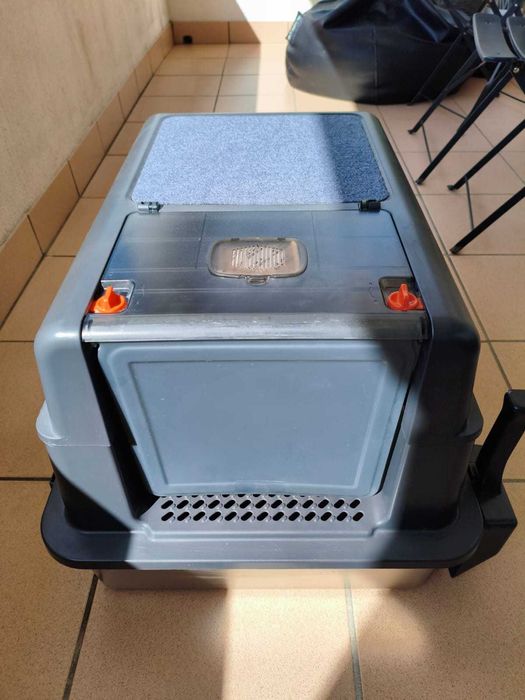 Caixa de Areia Premium – Base em Inox (Anti-Odor) + Acessórios – Como Nova