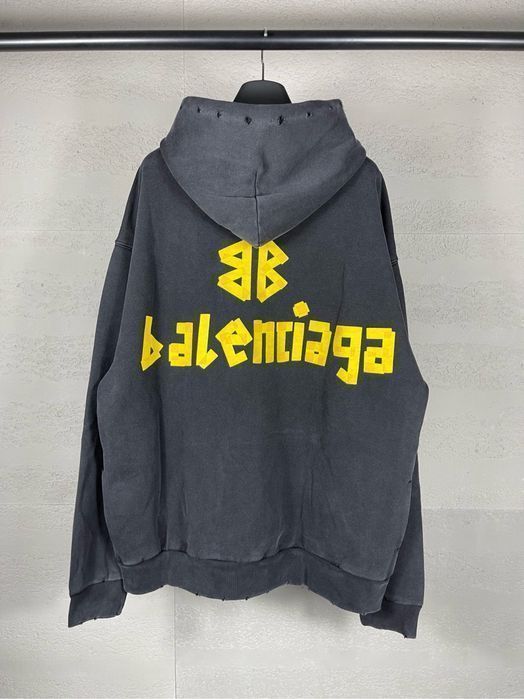 BALENCIAGA scotch оверсайз худи мужское женское унисекс оригинал