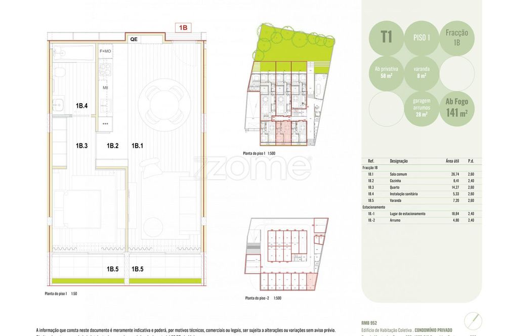 Apartamento T1 NOVO | R. Montes Burgos - Porto