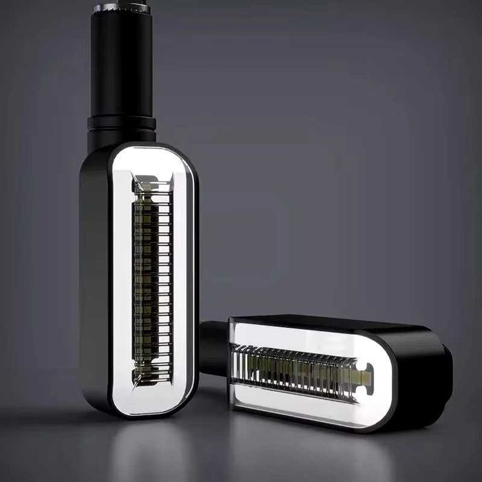 Par piscas dinâmicos LED com luz de presença oval