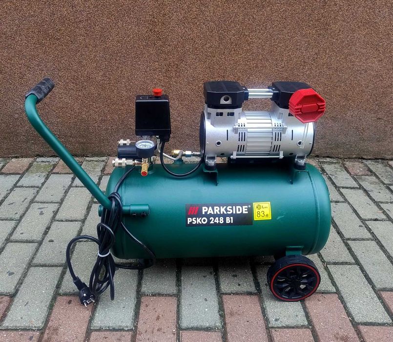 Kompresor bezolejowy Parkside PSKO 248 A1 24 l 8 bar