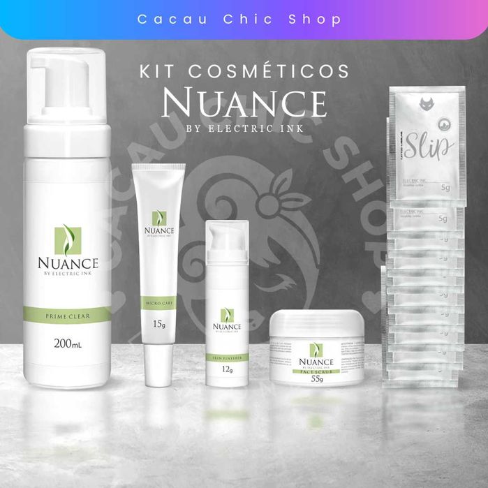 Kit Cosméticos Nuance - Completo - 5 itens - Micropigmentação