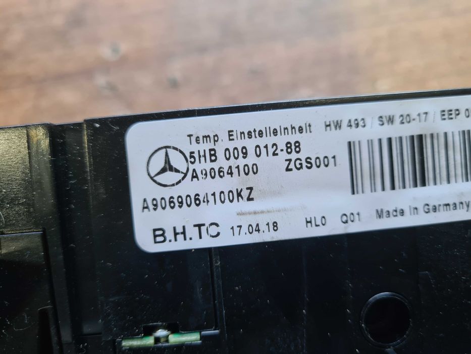 Mercedes Sprinter 906 lift panel nawiewu klimatyzacji