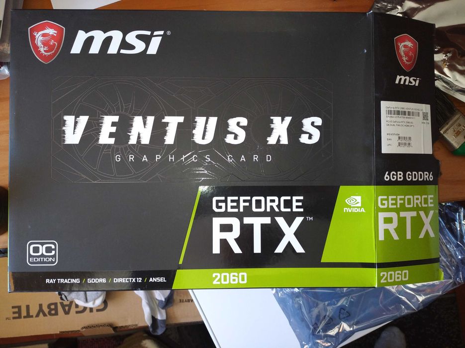 MSI GeForce RTX 2060 Ventus XS 6GB OC64586280528642120