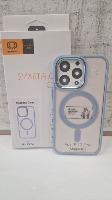 Etui case clear do Iphone 13 Pro Jasnoniebieski + Szkło Gratis