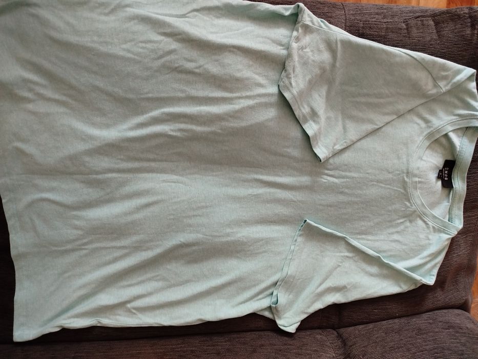 T-shirt męski w kolorze jasnoniebieskim SMOG