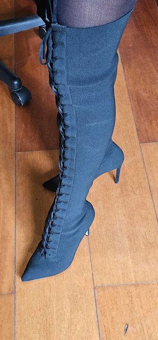 botas pretas altas aldo (oportunidade)