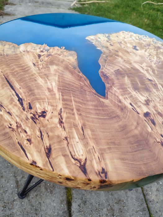 Stolik kawowy żywica loft ława  czeczota