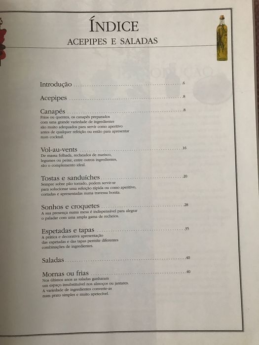 Acepipes e saladas - Cozinhas do Mundo