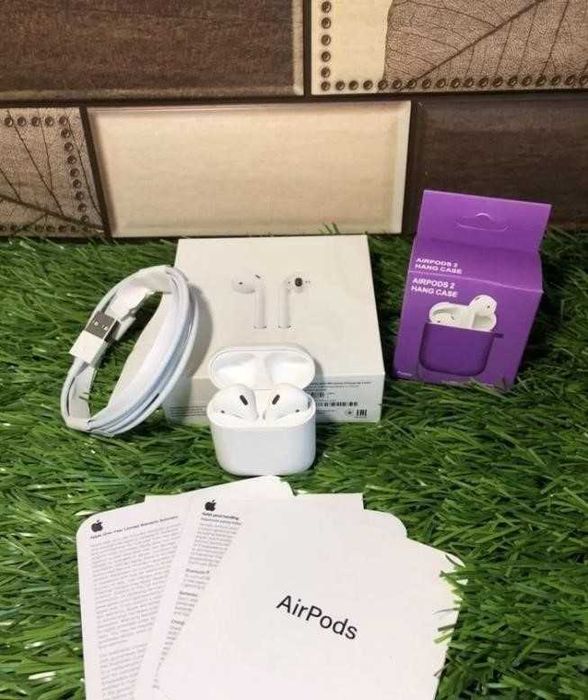Беспроводные наушники аирподс 2 Premium + чехол в подарок