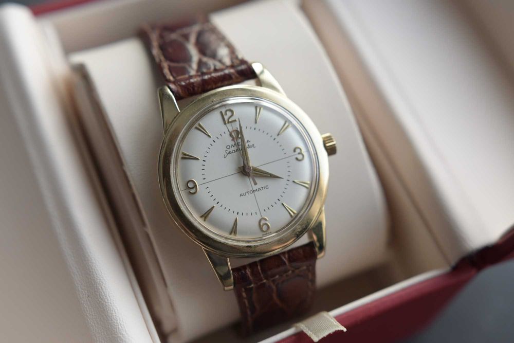 Omega seamaster automatyczny 14k złoto