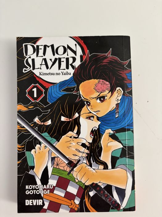 Livros Manga 1 a 5 Demon Slayer