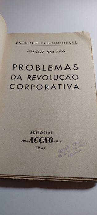 Problemas da Revolução Corporativa - Marcelo Caetano (1941)