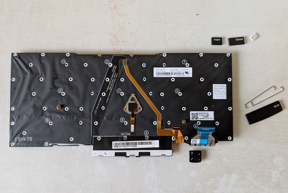 Клавіатура Lenovo Thinkpad X1 yoga gen5
