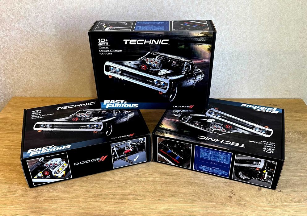 ‼️В КОРОБЦІ‼️Конструктор Dodge Charger, Technic 42111, 1077 дет