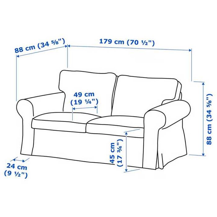 Sofá Ektorp de 2 lugares (IKEA)