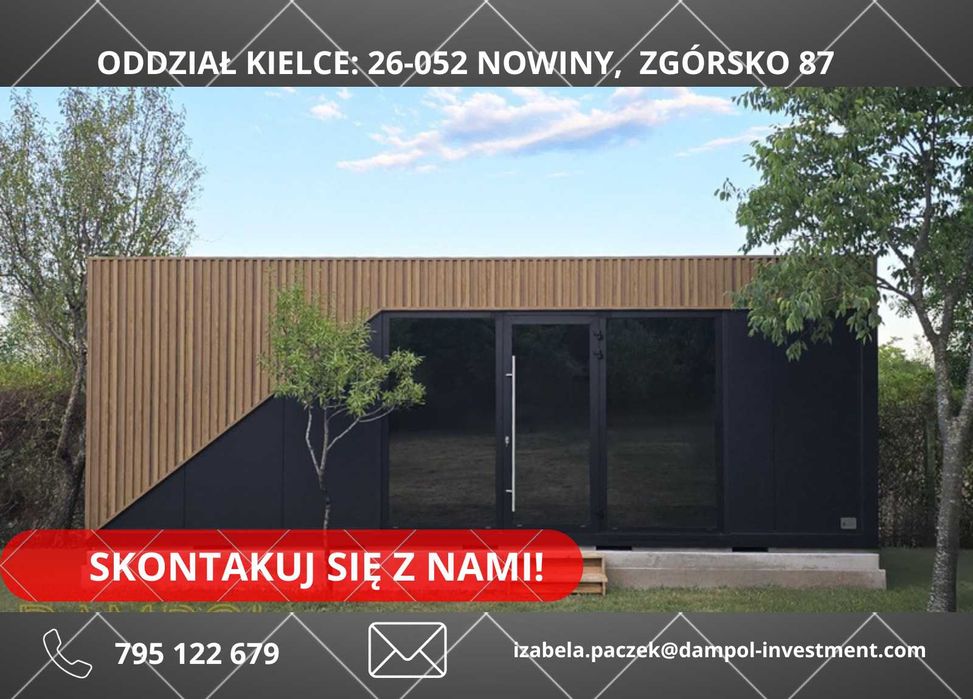 Pawilon 7x3 z klimatyzacją i elektryką gotowy do użytku