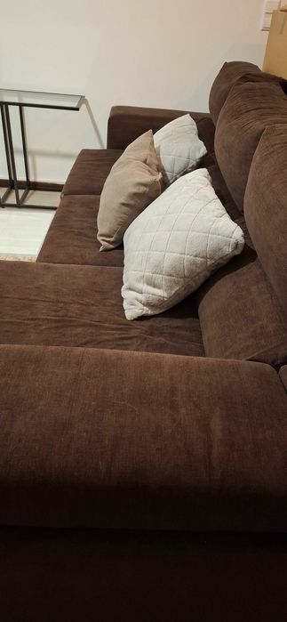 Sofá Chaise Long Castanho