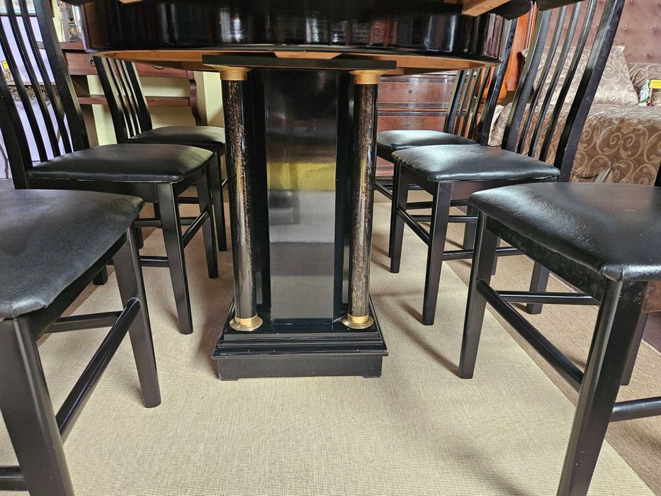 Mesa de extensível de cor preta - óptimo estado geral -