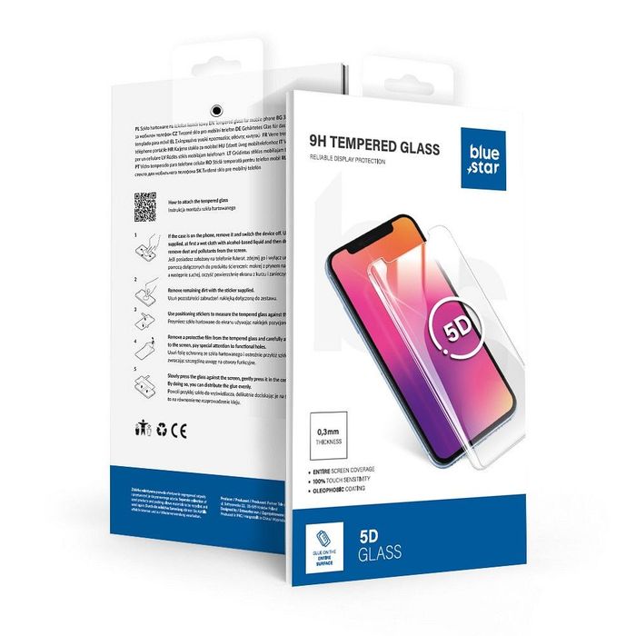 Szkło hartowane do Samsung Galaxy A23 5G (full glue / case friendly) Blue Star 5D czarne